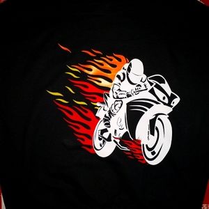 CUSTOM MADE Motorcycle Flames Hoodie
